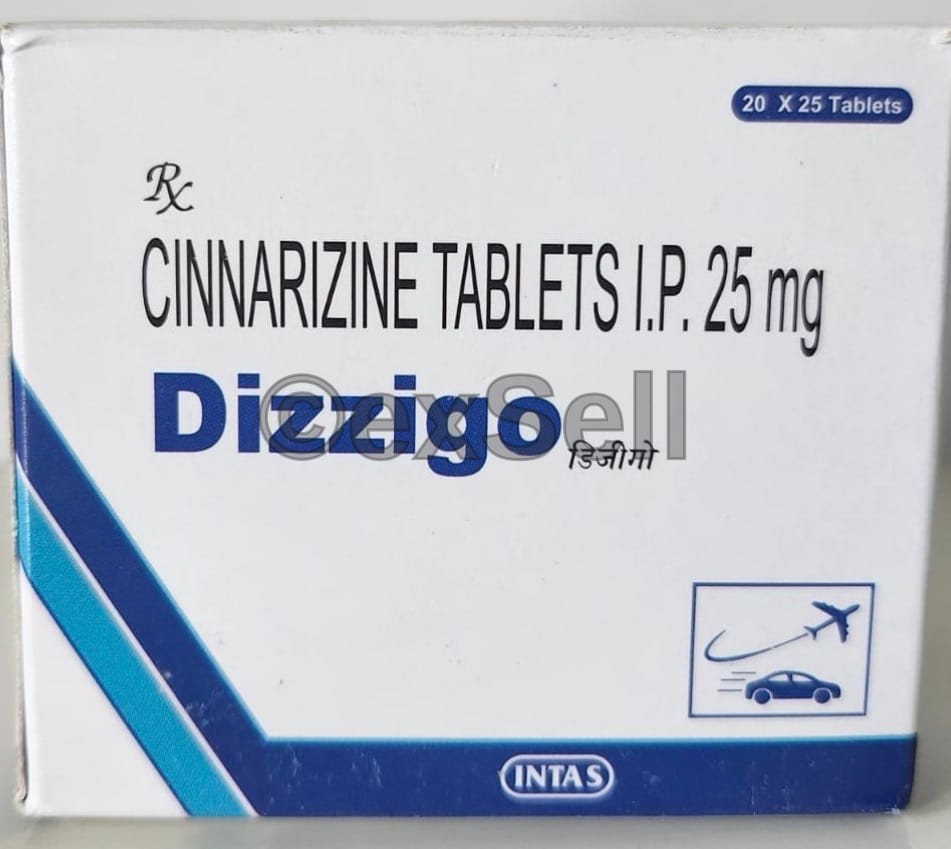 Dizzigo 25mg Tablet 25mg Tablet – CINNARIZINE-25MG
