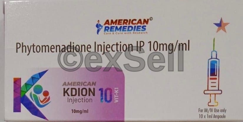 Kdion 10mg Injection 10mg/ml Ampoule – Phytomenadione (10 Mg)