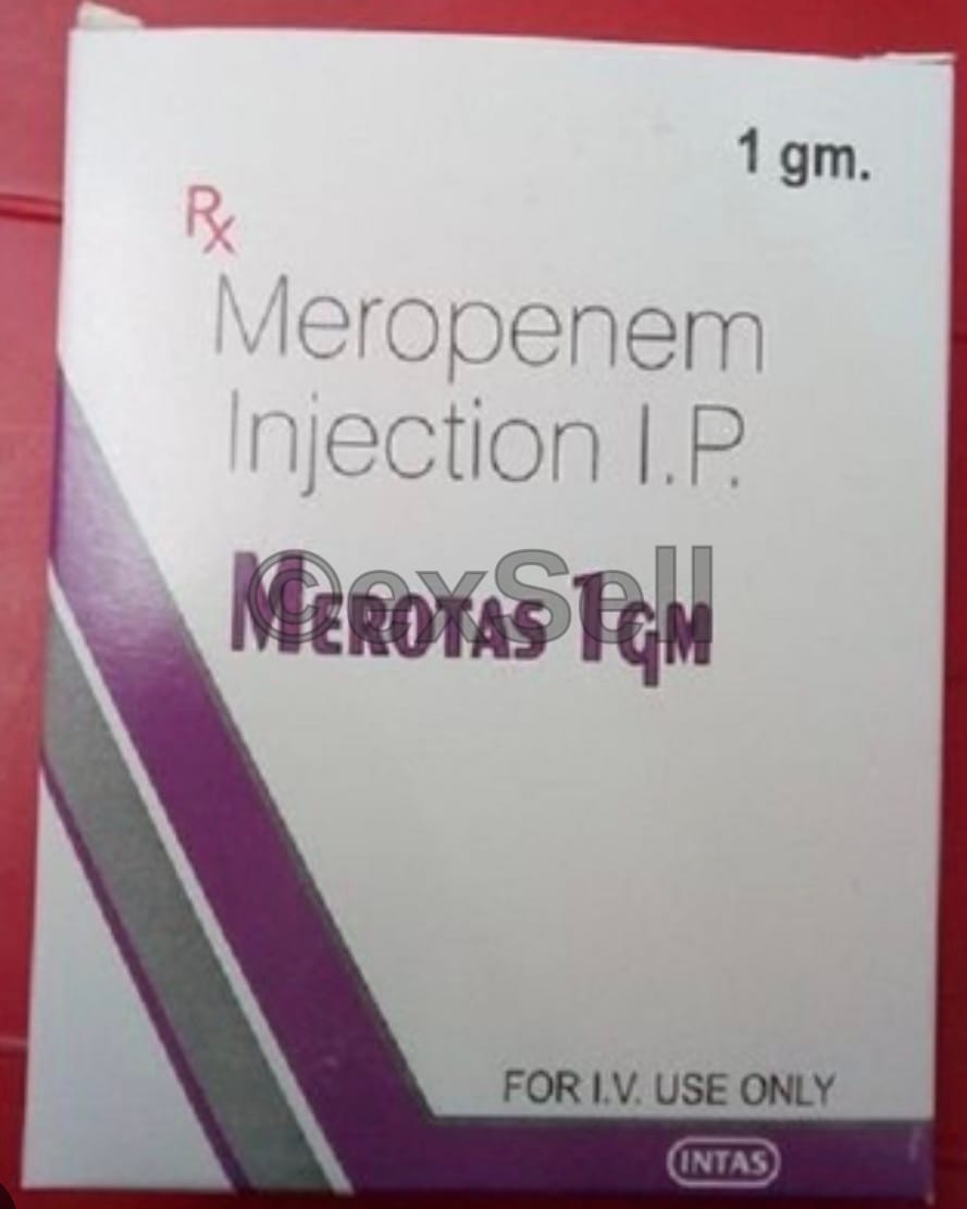 Merotas 1 gm Injection 1000mg Injection – Meropenem -1000mg