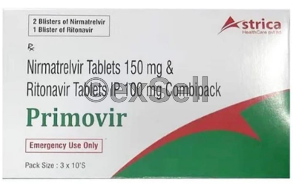 Primovir Combipack Tablet 150mg + 100mg Tablet – Nirmatrelvir (150mg) + Ritonavir (100mg)