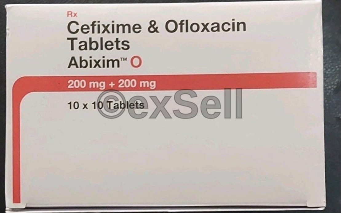 Abixim 200mg Tablet 200 mg + 200 mg Tablet – Cefixime (200mg)+Ofloxacin (200mg)