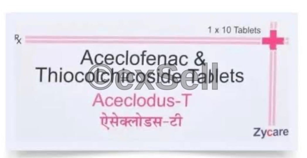 Aceclodus T Tablet 100mg/4mg Tablet – Aceclofenac (100mg) + Thiocolchicoside (4mg)