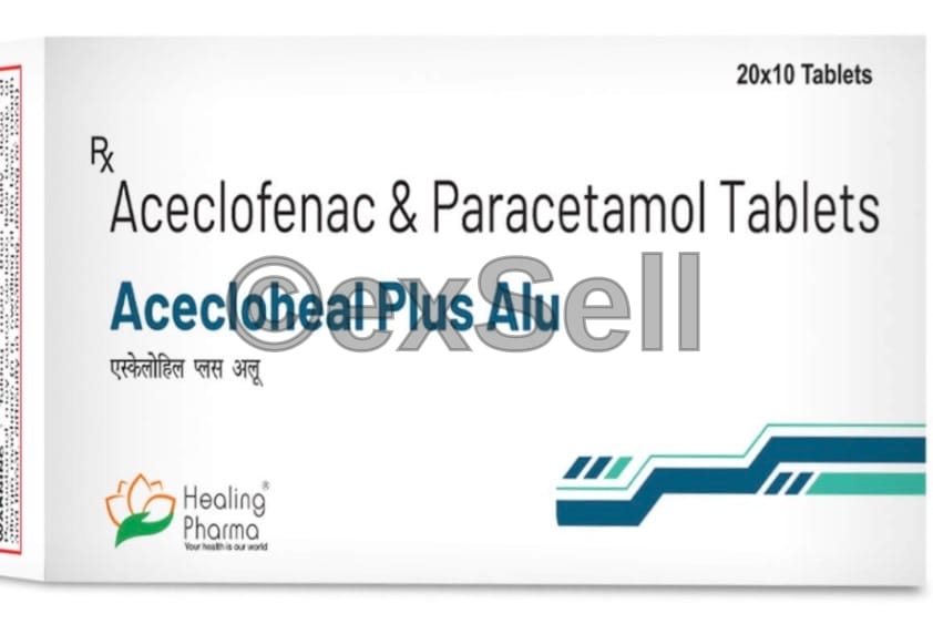 Acecloheal plus Alu 100mg / 350mg Tablet – Aceclofenac 100mg + Paracetamol 325mg