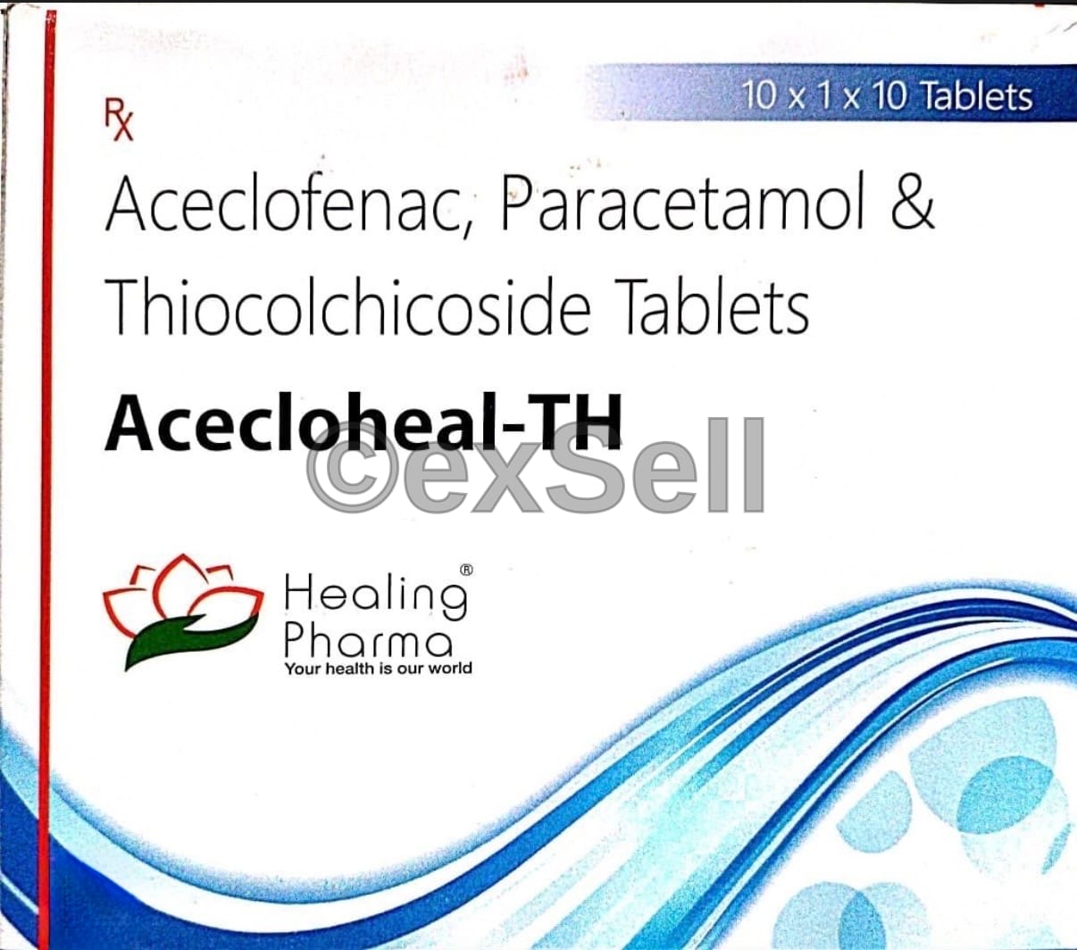 Acecloheal Th Tablet Combination Tablet – Aceclofenac (100 Mg) + Paracetamol/acetaminophen (325 Mg) + Thiocolchicoside (4 Mg)