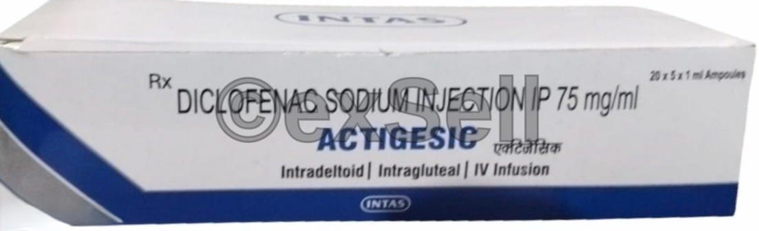 Actigesic 75mg Injection 75 mg Injection – Diclofenac (75mg)