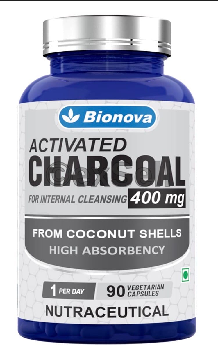 Activated Charcoal 400mg 400 mg Capsules – Charcoal derived from coconut