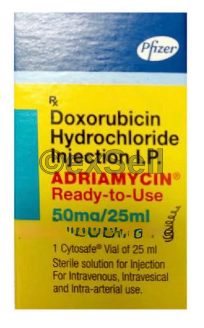 Adriamycin 50mg Injection 50 mg Injection – Doxorubicin (Plain) (50mg)