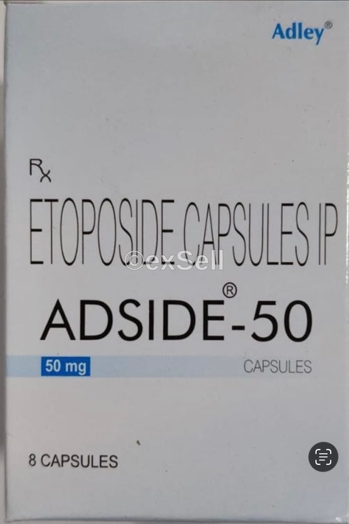 Adside 50mg Capsule 50mg Capsule – Etoposide (50mg)