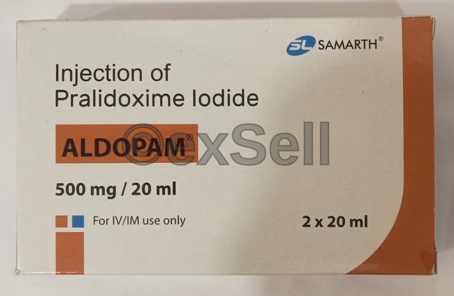 Aldopam 500mg Injection 500 mg Injection – Pralidoxime (500mg)
