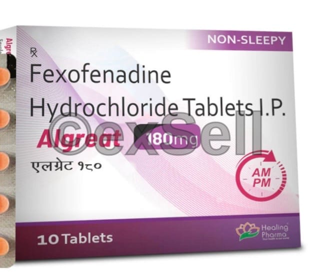 Algreat 180mg Tablet 180 mg Tablet – Fexofenadine (180 Mg)