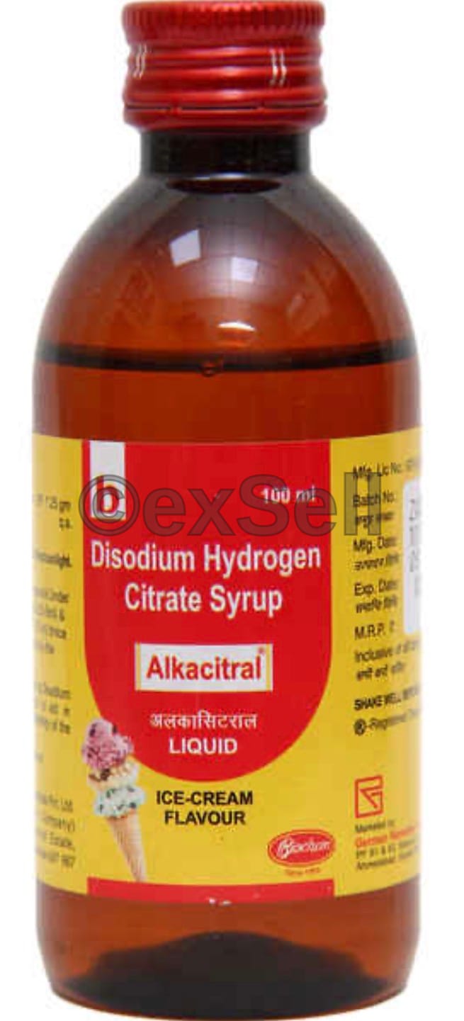 Alkacitral Syrup 1.25gm/5ml Syrup – Disodium Hydrogen Citrate (1.25gm/5ml)