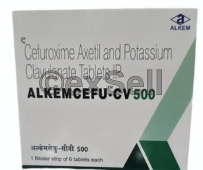 Alkem Cefu CV 500/125mg Tablet, 500 mg / 125 mg Tablet – Cefuroxime (500 mg),Clavulanic Acid (125 mg)