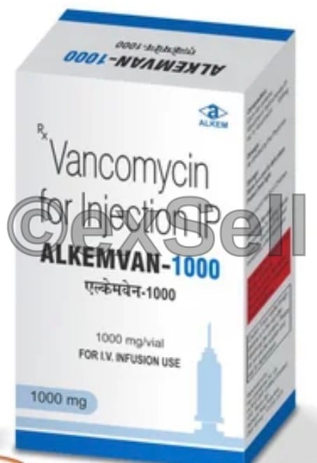 Alkemvan 1000 MG Injection 1000 mg Injection – Vancomycin (1000 Mg)