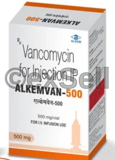 Alkemvan 500 mg Injection 500 mg Injection – Vancomycin (500 Mg)