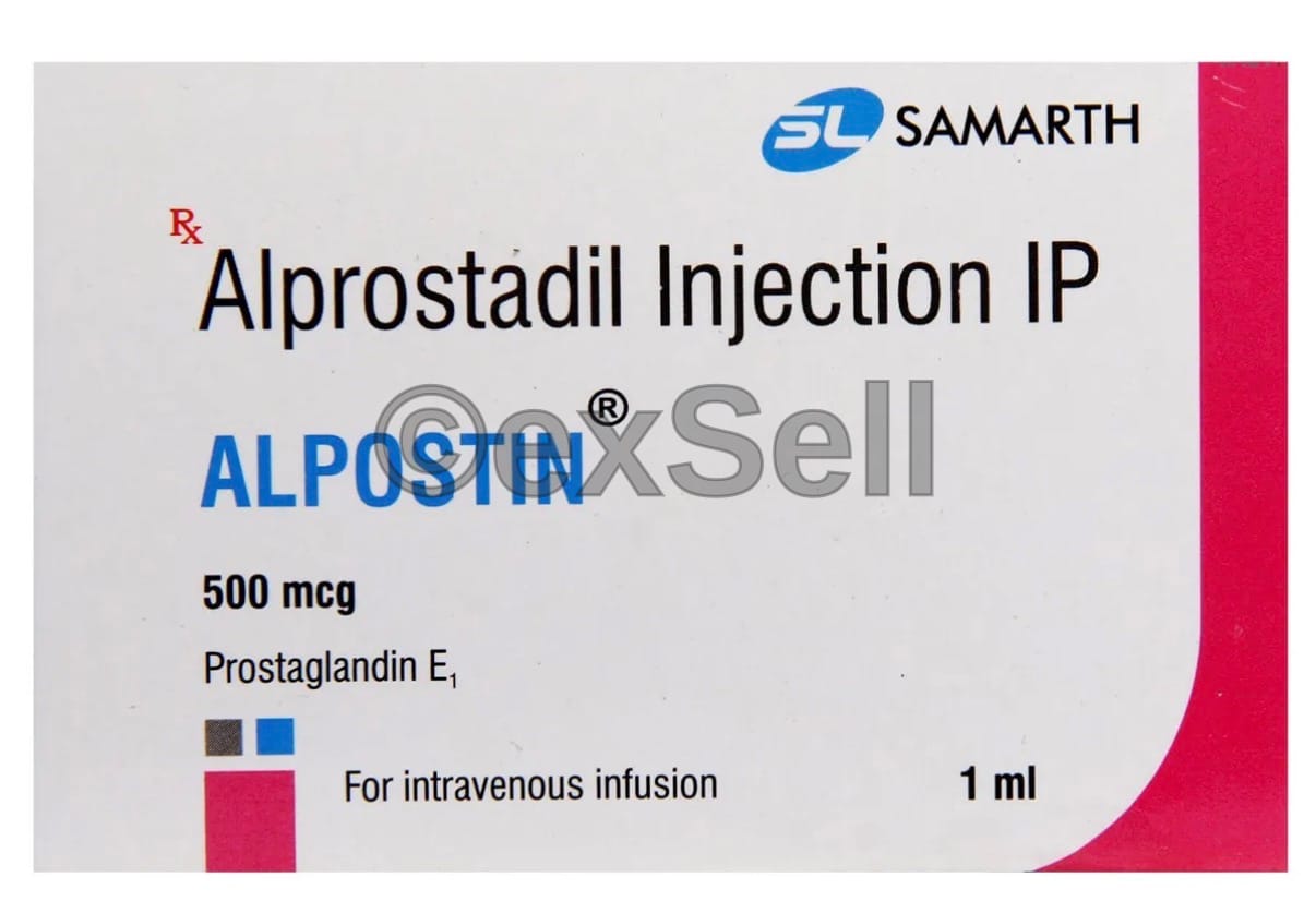 Alpostin 500 mcg Injection 500mcg Ampoule – Alprostadil (500mcg)