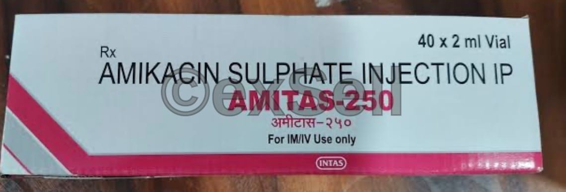 Amitas 250mg Injection 250 mg Injection – Amikacin (250mg)