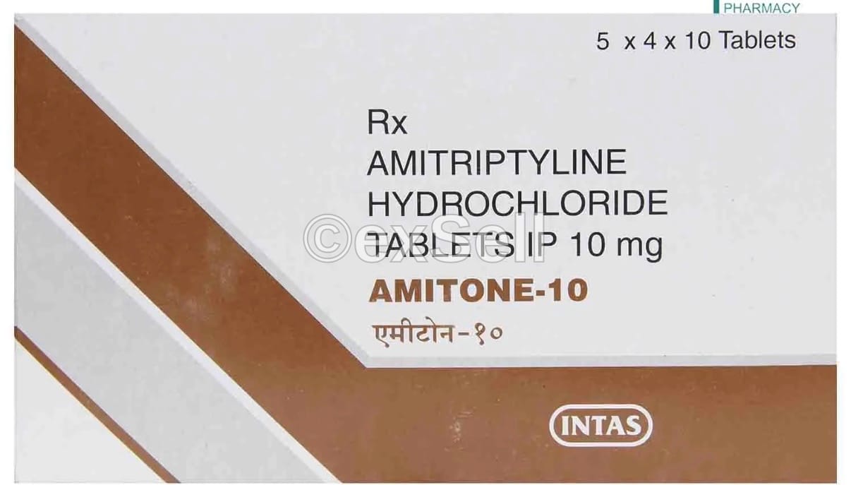 Amitone 10mg Tablet 10 mg Tablet – Amitriptyline (10mg)