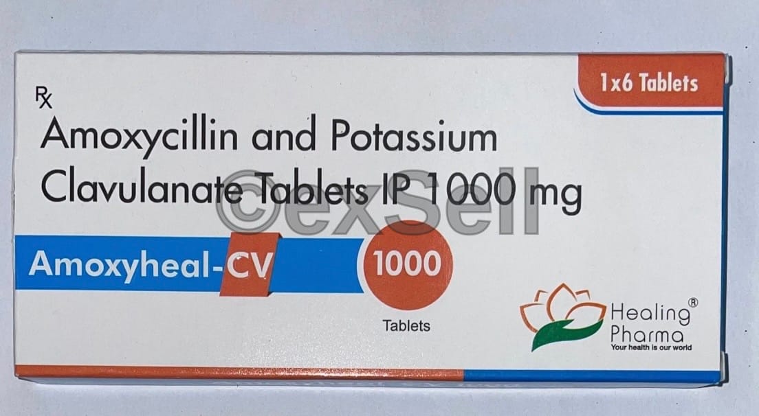 Amoxyheal Cv 1000 875 Mg / (125 Mg Tablet – Amoxicillin (875 Mg) + Clavulanic Acid (125 Mg)