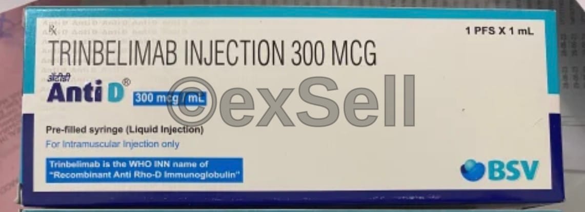 AntiD 300mcg/ml Injection 300mcg/1ml Vial – Anti Rh D Immunoglobulin (300mcg/ml)
