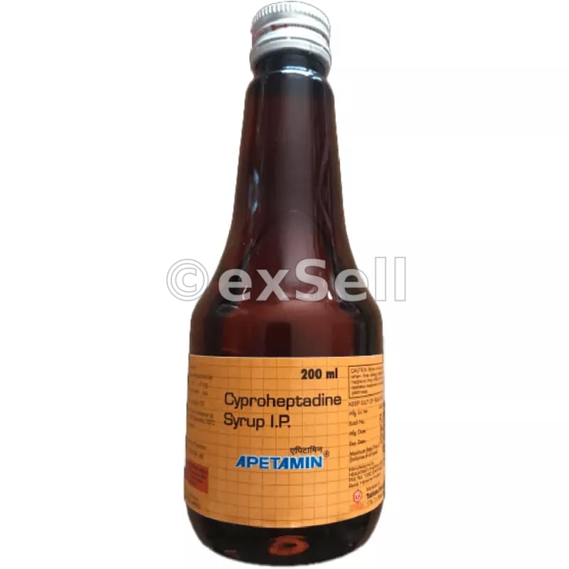 Apetamin Syrup 2mg/5ml Syrup – Cyproheptadine (2mg/5ml)