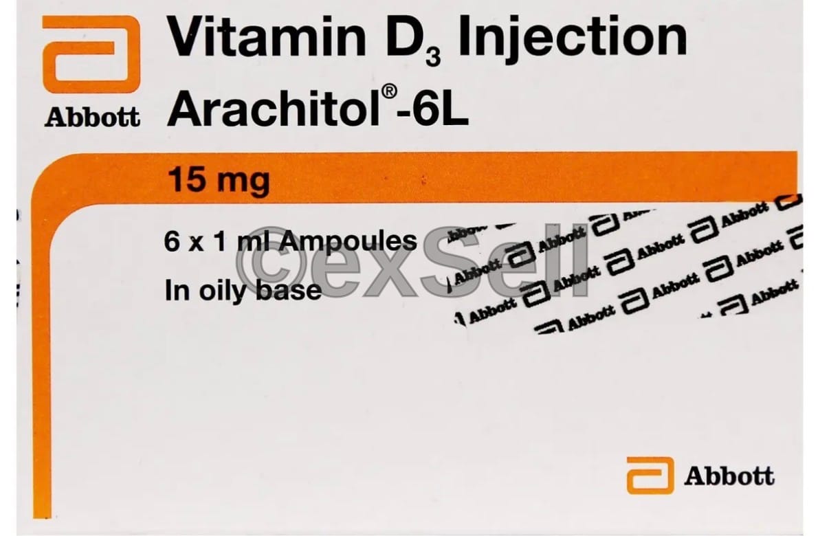 Arachitol 6L Injection 600000IU Injection – Vitamin D3 (600000IU)
