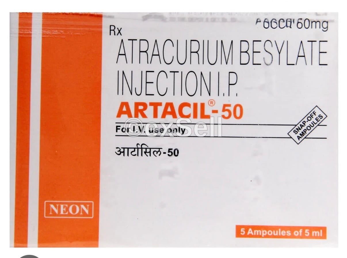 Artacil 50 mg Injection 5 ml 50 mg Injection – ATRACURIUM-50MG