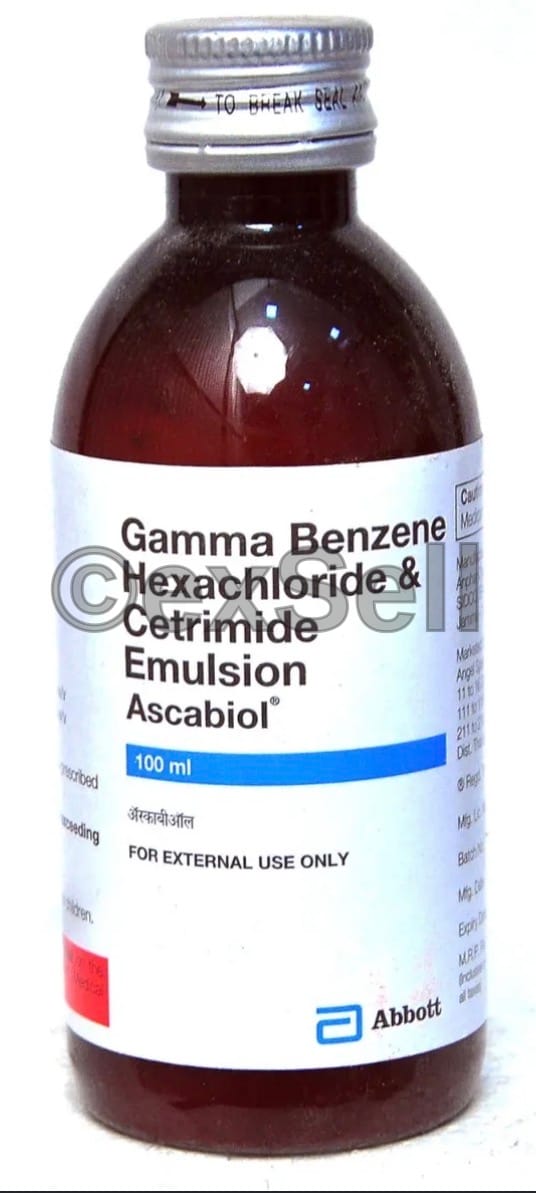 Ascabiol Emulsion 1% +0.1% Emulsion – Lindane (1%) + Cetrimide (0.1%)