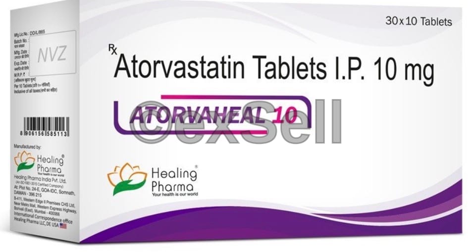 Atorvaheal Tablet 10 mg 10 mg Tablet – Atorvastatin 10 mg