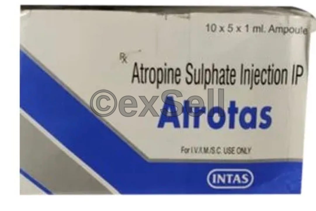 Atrotas 0.6mg Injection 0.6 mg Ampoule – Atropine (0.6mg)