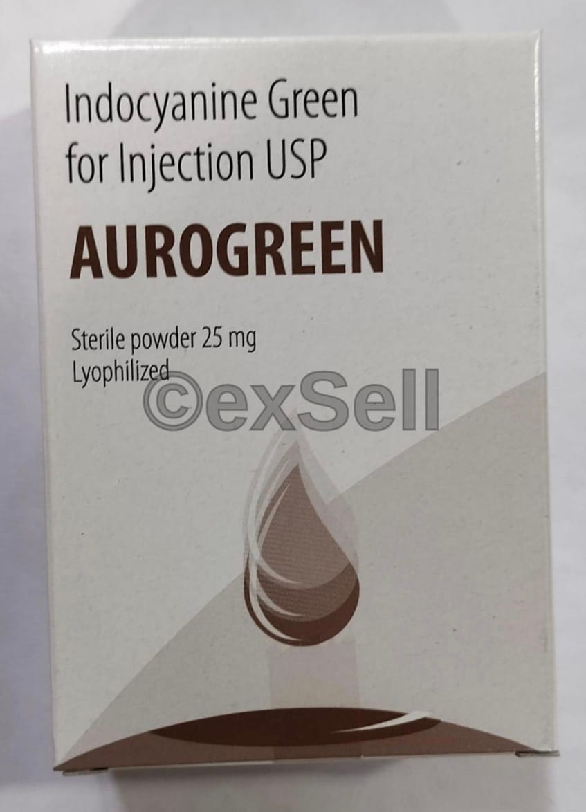 Aurogreen 25mg Injection 25mg Vial – Indocyanine Green (25mg)