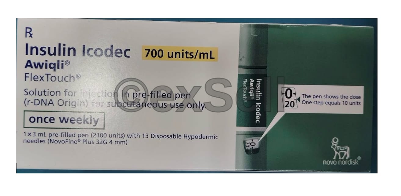 Awiqli Flex Touch 700 units/mL Pre-filled pen – Insulin Icodec 700 units/mL