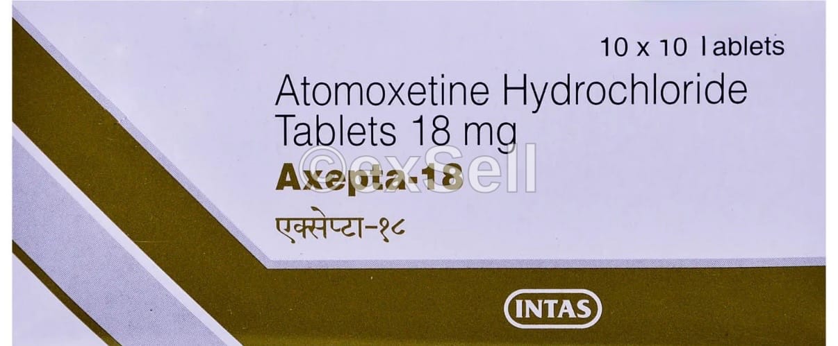 Axepta 18mg Tablet 18 mg Tablet – Atomoxetine (18mg)