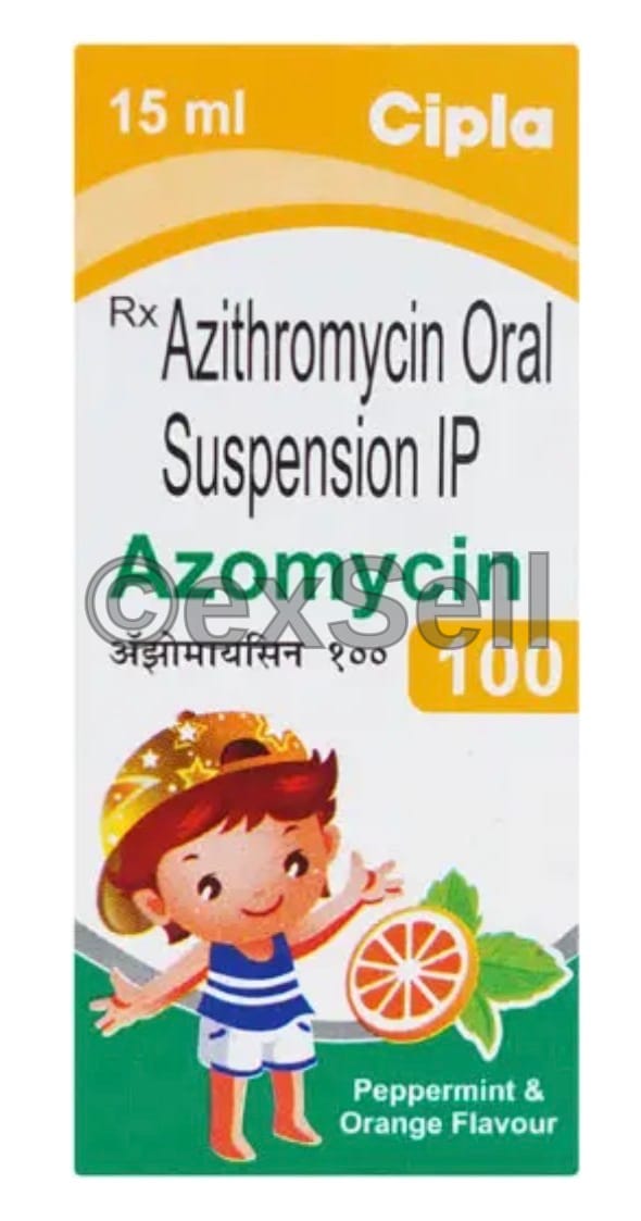 Azomycin 100mg Oral Suspension 100 mg Oral suspension – Azithromycin (100mg)