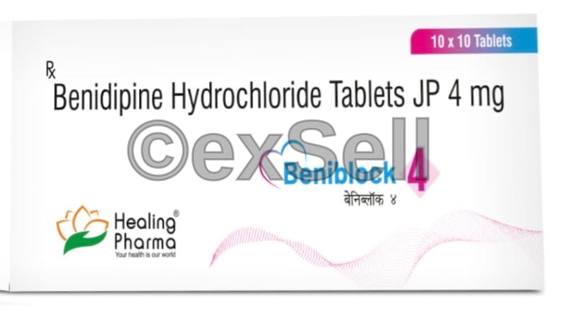 Beniblock 4 4 mg Tablet – Benidipine Hydrochloride 4 mg