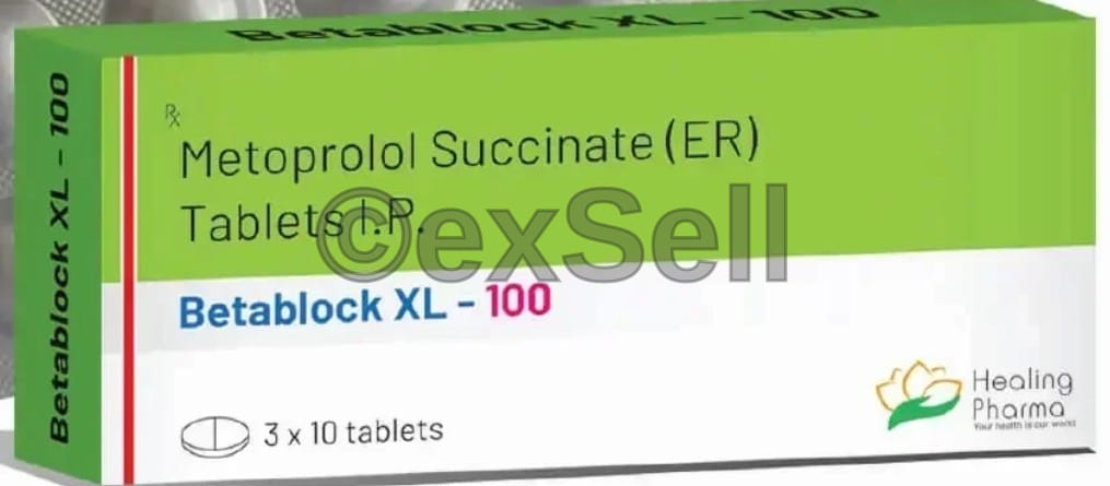 Betablock XL 100 Tablet 95 mg Tablet – Metoprolol Succinate (95mg)