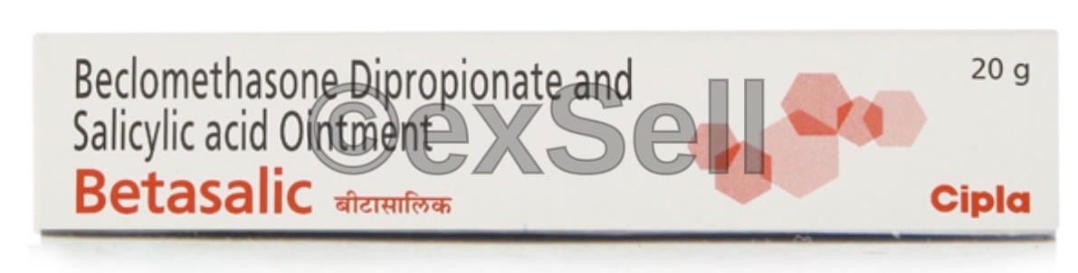 Betasalic Ointment Combination Ointment – Beclometasone (0.1% ) + Salicylic Acid (3%)