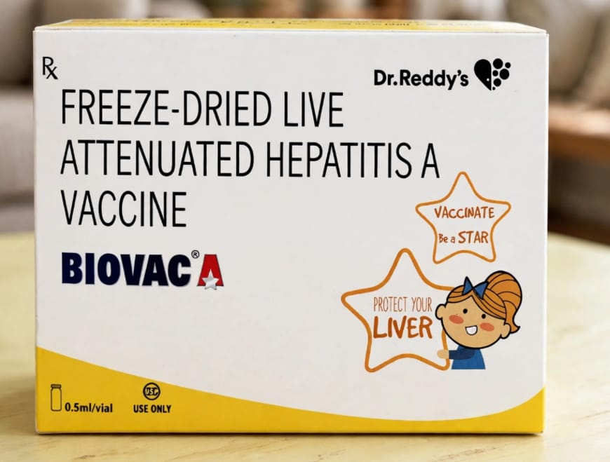 Biovac A Vaccine 0.5ml /vial  (6.5ccid50) Injection – Freeze-dried Live Attenuated Hepatitis A Vaccine (6.5ccid50)