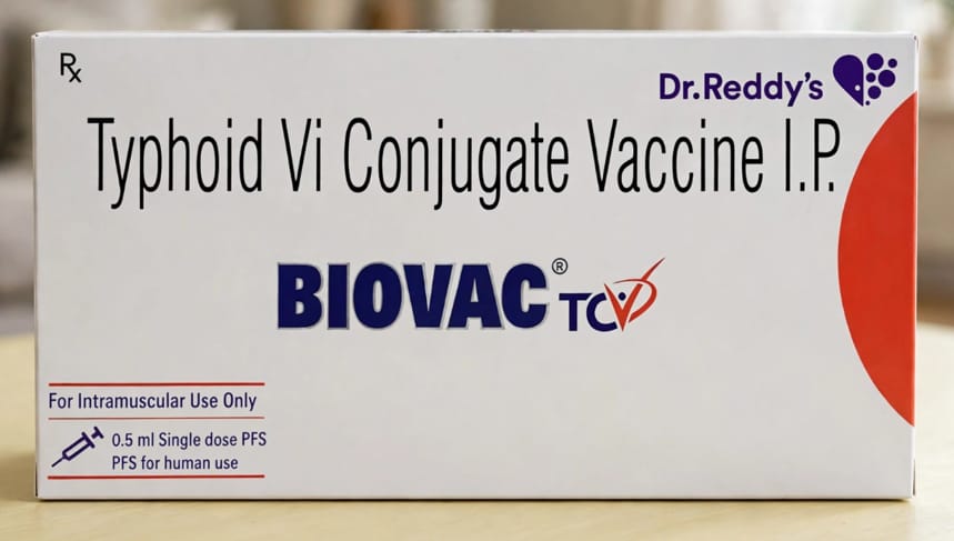 Biovac TCV Vaccine 25mcg /0.5ml Vial – Vi-capsular polysaccharide of S. typhi 25 mcg