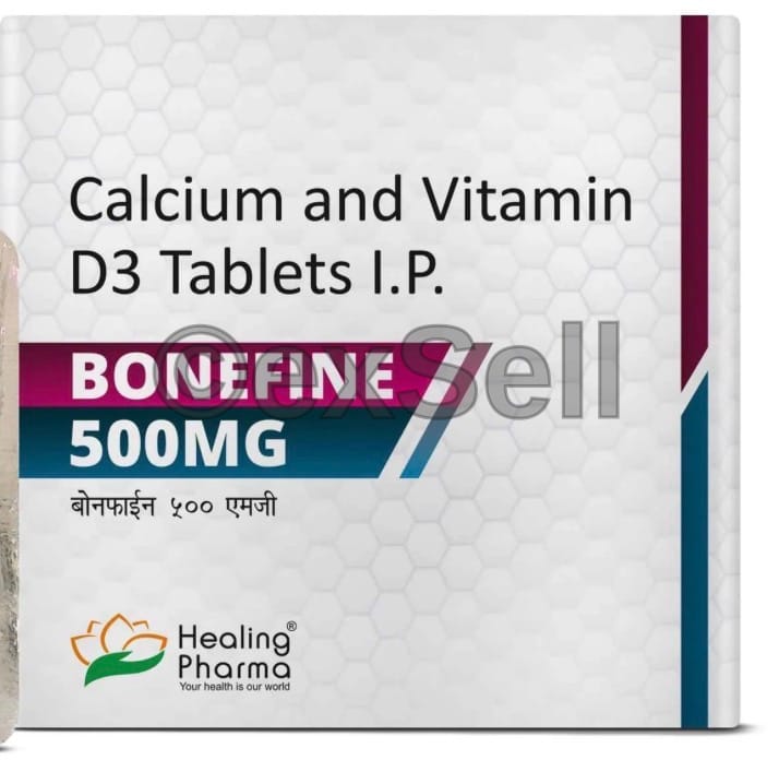 Bonefine 500mg Tablet 500 mg Tablet – Calcium,Vitamin D3