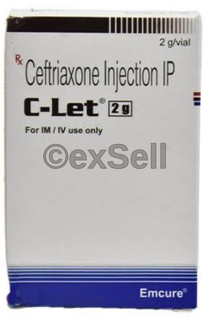 C Let 2000mg Injection 2000 mg Injection – Ceftriaxone (2000mg)