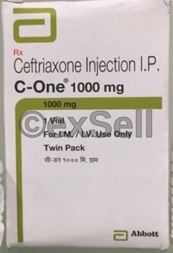 C-One 1000mg Injection 1000 mg Injection – Ceftriaxone (1000mg)
