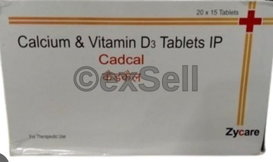 Cadcal Tablet Combination Tablet – ( 500 mg calcium + 250 IU D3 in tablets, or 600000 IU D3 in sachets)