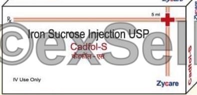Cadfol S Injection 100 mg Injection – Iron sucrose 100 mg