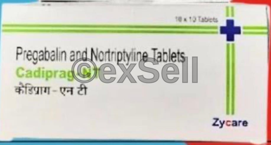 Cadiprag NT 75mg/10mg Tablet 75mg + 10mg Tablet – Pregabalin (75mg) + Nortriptyline (10mg)
