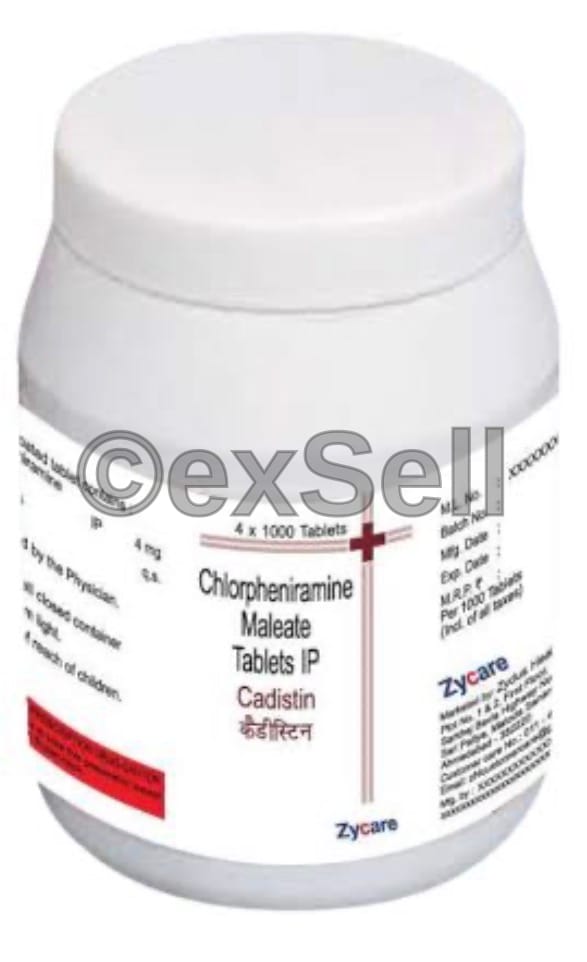 Cadistin Tablet 4 mg Tablet – Chlorpheniramine (4Mg)