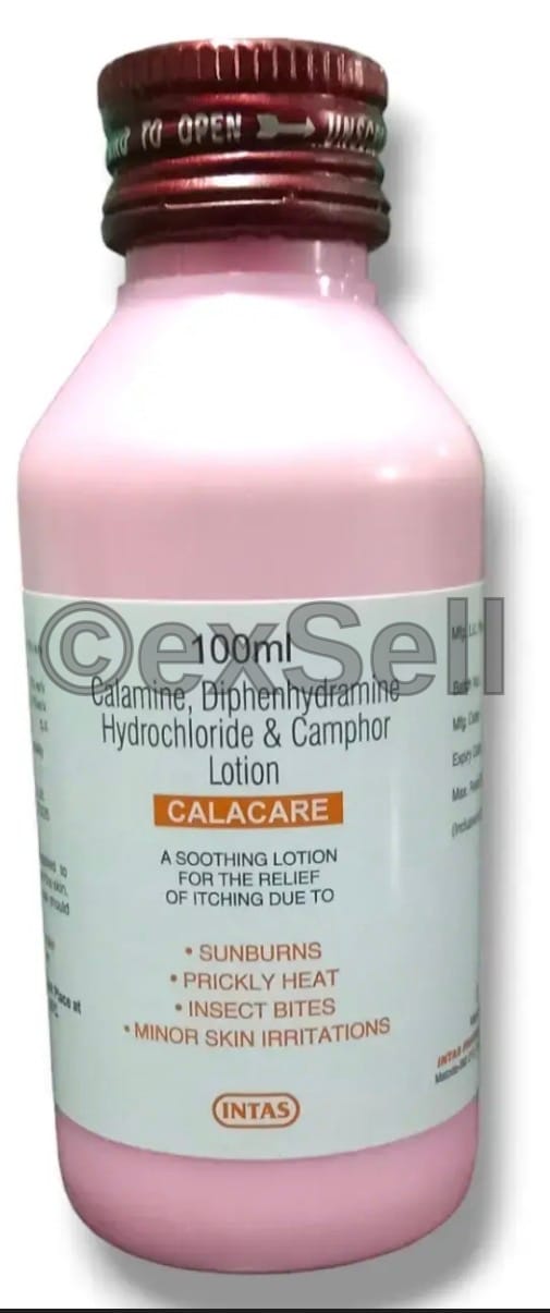 Calacare Lotion Combination Lotion – Calamine (8%) , Diphenhydramine (1%), Camphor (0.1%)