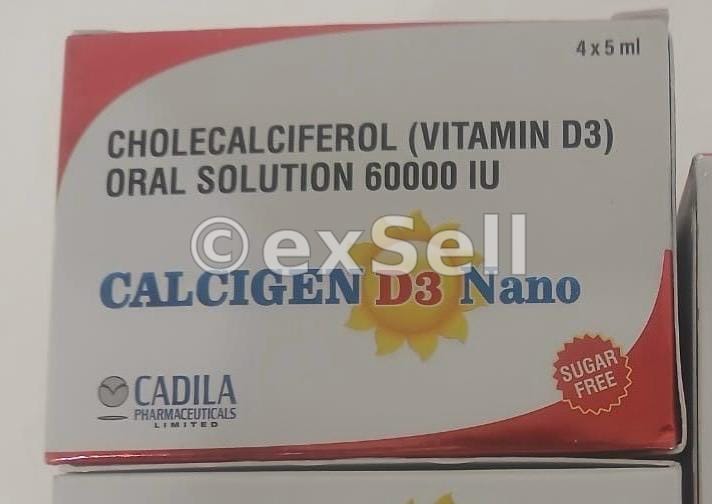 Calcigen D3 Nano 5 ml Oral Solution – VITAMIN D3-60000IU