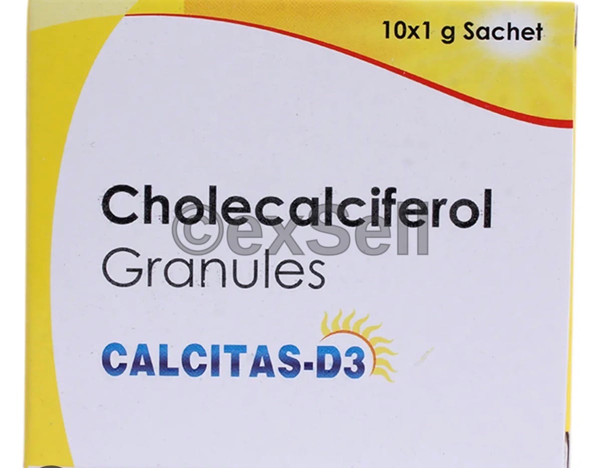 Calcitas-D3 Granules 60000 IU Granules – Vitamin D3 (60000IU)