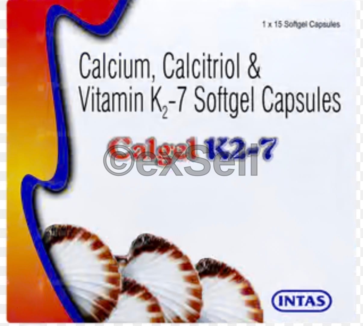 Calgel K2-7 Capsule Combination Capsule – Calcitriol (0.25mcg) + Calcium Carbonate (1250mg) + Vitamin K2-7 (45mcg)