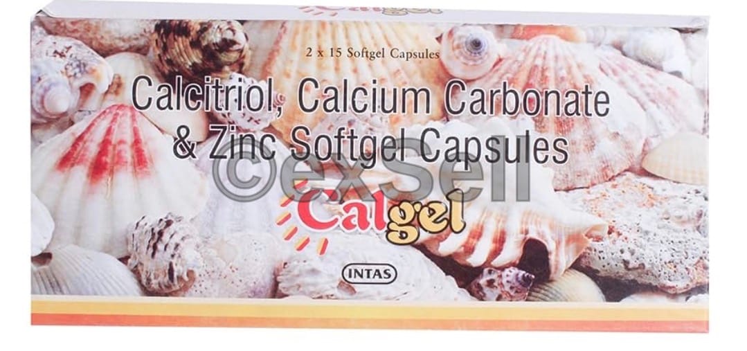 Calgel Soft Gelatin Capsule Combination Capsule – Calcitriol (0.25mcg) + Calcium Carbonate (500mg) + Zinc Sulfate (7.5mg)